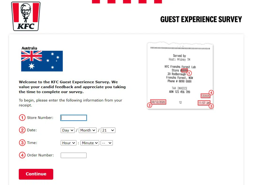 kfc feedback